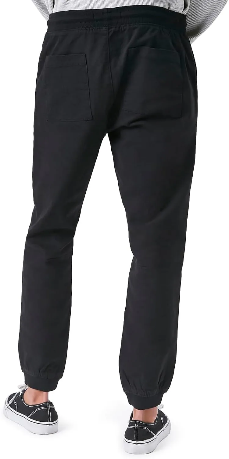 Forever 21 Men's Twill Drawstring Joggers