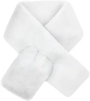 Futrzane Modern Scarf - Womens Faux Fur Stoles Wraps - Soft Collar for Jackets