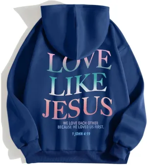 Graphic Hoodies for Women Vintage Cute Preppy Loose Sweatshirt Colors Long Sleeve Pullover Adult Tops with Pockets