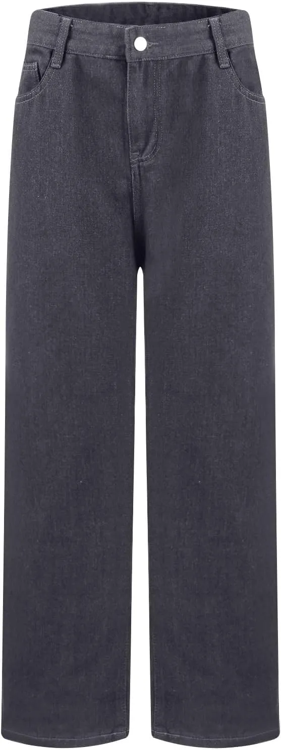 Highwaisted Jeans Womens Stretchy Jeans Pants for Women Baggy Wide Leg Microelastic Dressy Casual Summer Boho Slimming