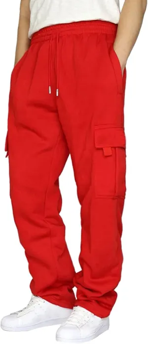 Hiking Cargo Pants Men Relaxed Fit Drawstring Elastic Waist Joggers Sweatpants Sport Athletic Trousers with Pocket