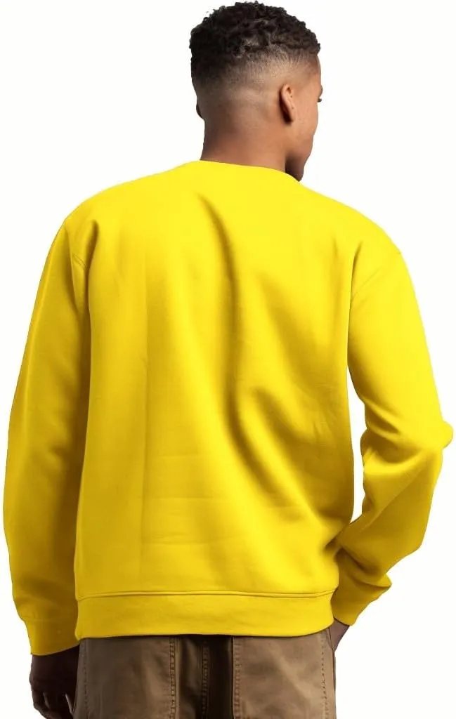 JIHUILAI Men's Crewneck Sweatshirt Plain Sweatshirts Athletic Workout Sweat Shirts Soft Long Sleeve Pullover Shirt