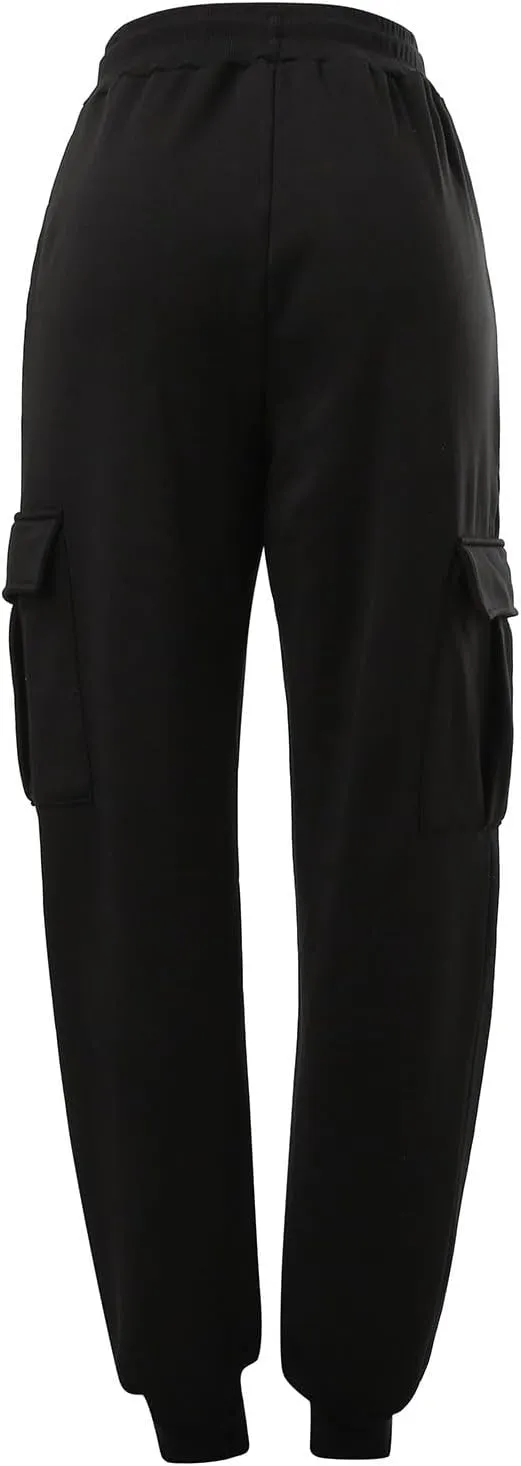 Joggers for Men Fleece Casual Drawstring Baggy Sport Athletic Gym Workout Sweatpants Cargo Sweatpants with Pockets