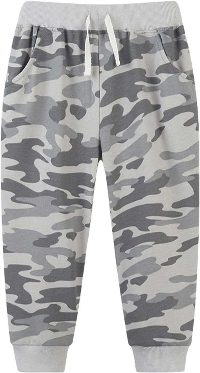 Kids Girls Boys Sweatpants Camouflage Elastic Waist Joggers Comfortable Fashionable Casual Sport Pants