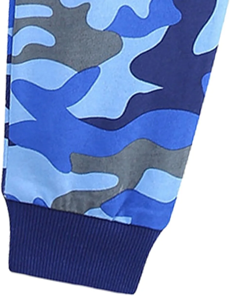 Kids Girls Boys Sweatpants Camouflage Elastic Waist Joggers Comfortable Fashionable Casual Sport Pants