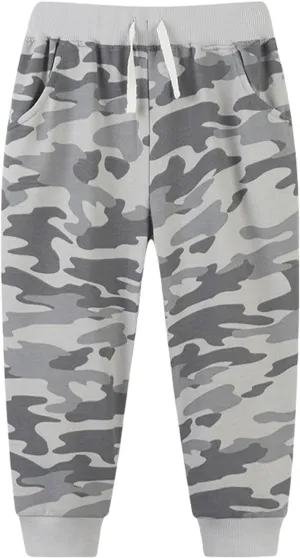 Kids Girls Boys Sweatpants Camouflage Elastic Waist Joggers Comfortable Fashionable Casual Sport Pants