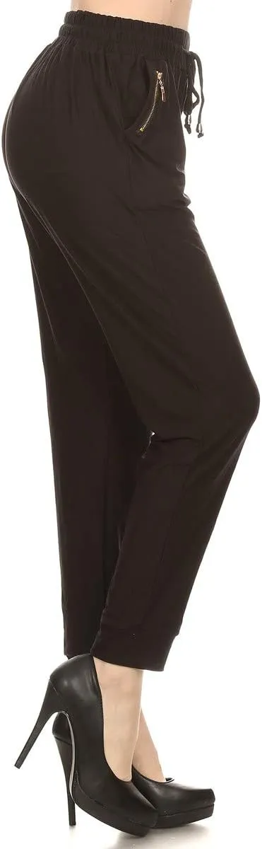 LA12ST Women's Lightweight Yoga Soft Drawstring Joggers