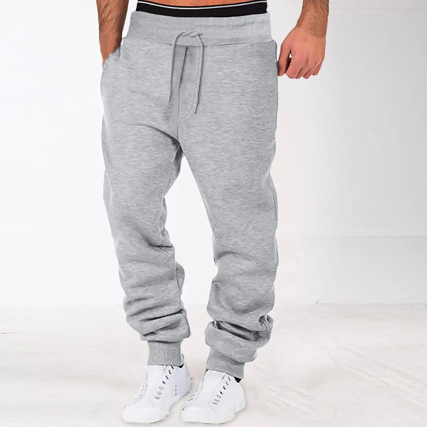 LCMTWX Sweatpants for Men Dry Trousers Outdoor Men Quik Pants Men's Pants Drawstring Joggers