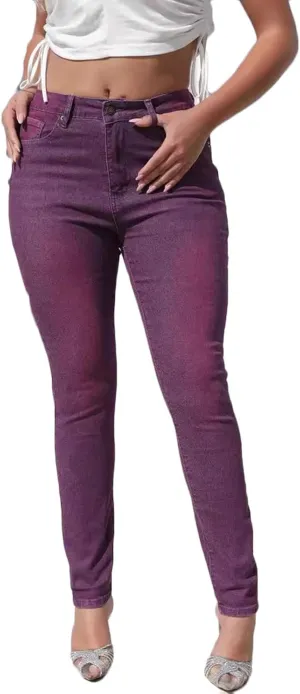 Lmdudan Women High Waisted Stretch Skinny Jeans Mid Rise Straight Leg Denim Pants 2024 Fashion Casual Streetwear with Pockets
