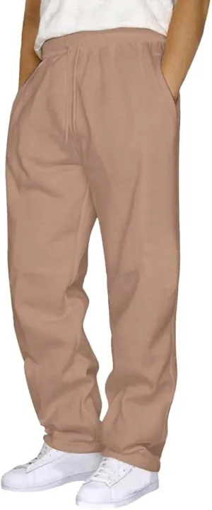 Mens Cargo Pants Casual Elastic Joggers Athletic Pants Straight Sweatpants Athletic Lounge Trousers with Pockets