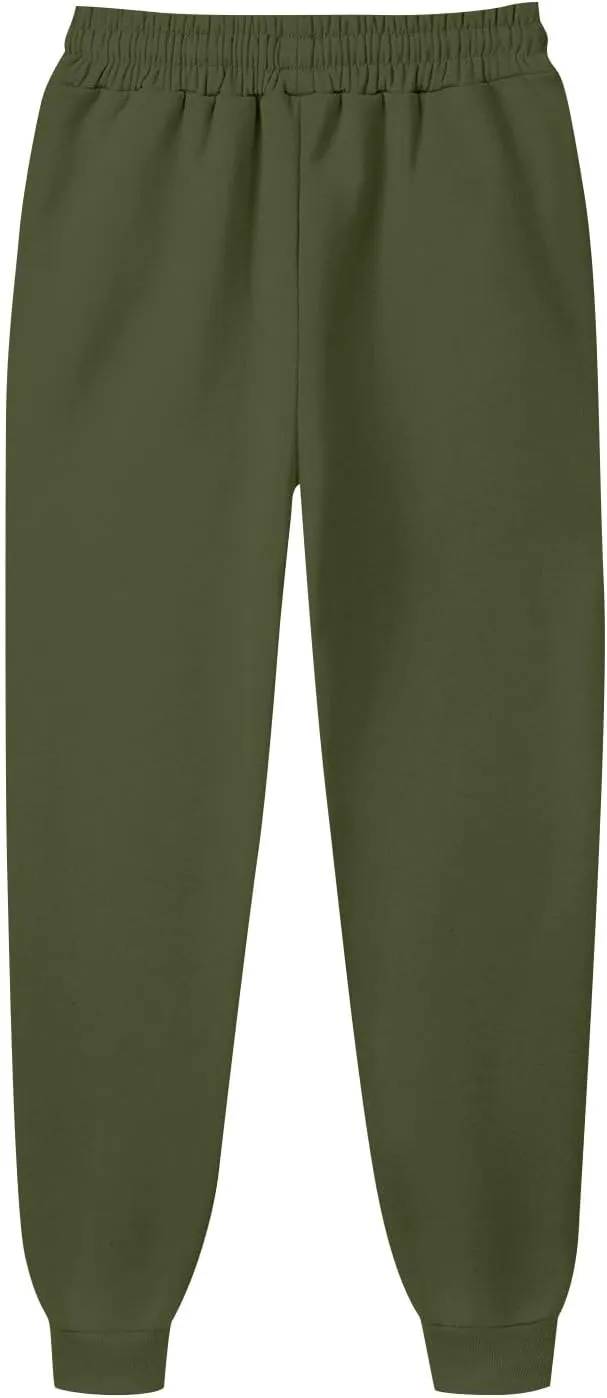 Men's Casual Cargo Pants Workout Joggers Stretch Sweatpants Hiking Drawstring Workout Athletic Pants with Pockets
