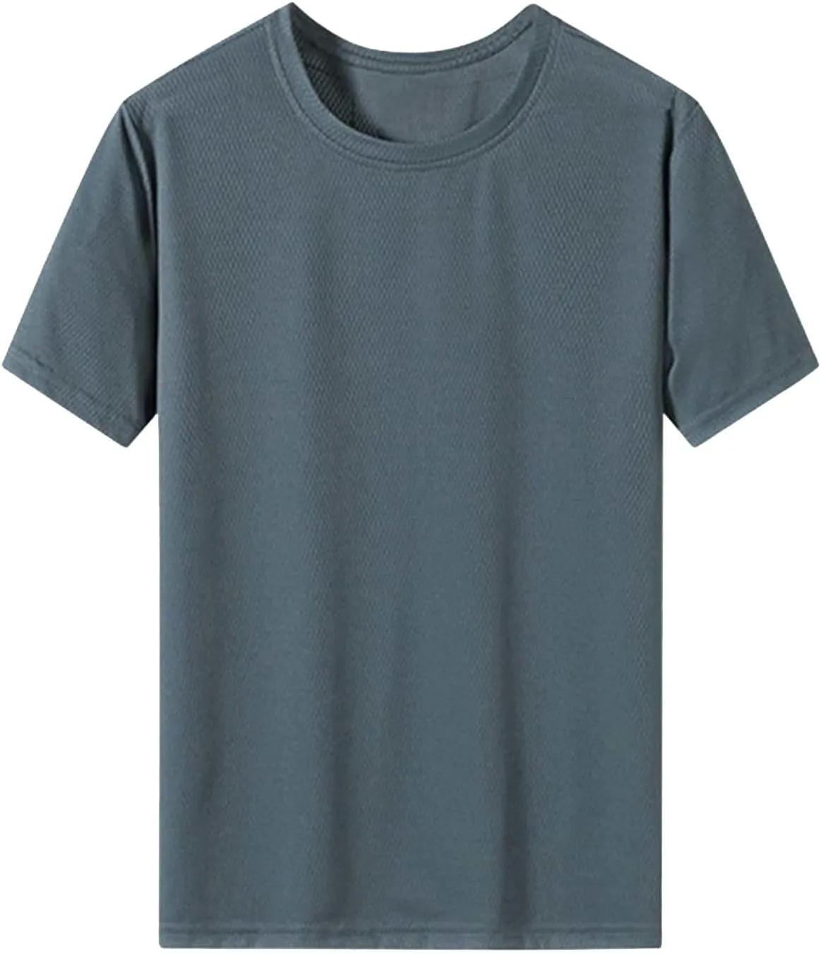 Mens Compression Shirts Short Sleeve Solid Breathable Moisture Wicking Basketball Training Tops Loose Fit Summer Sport Tees