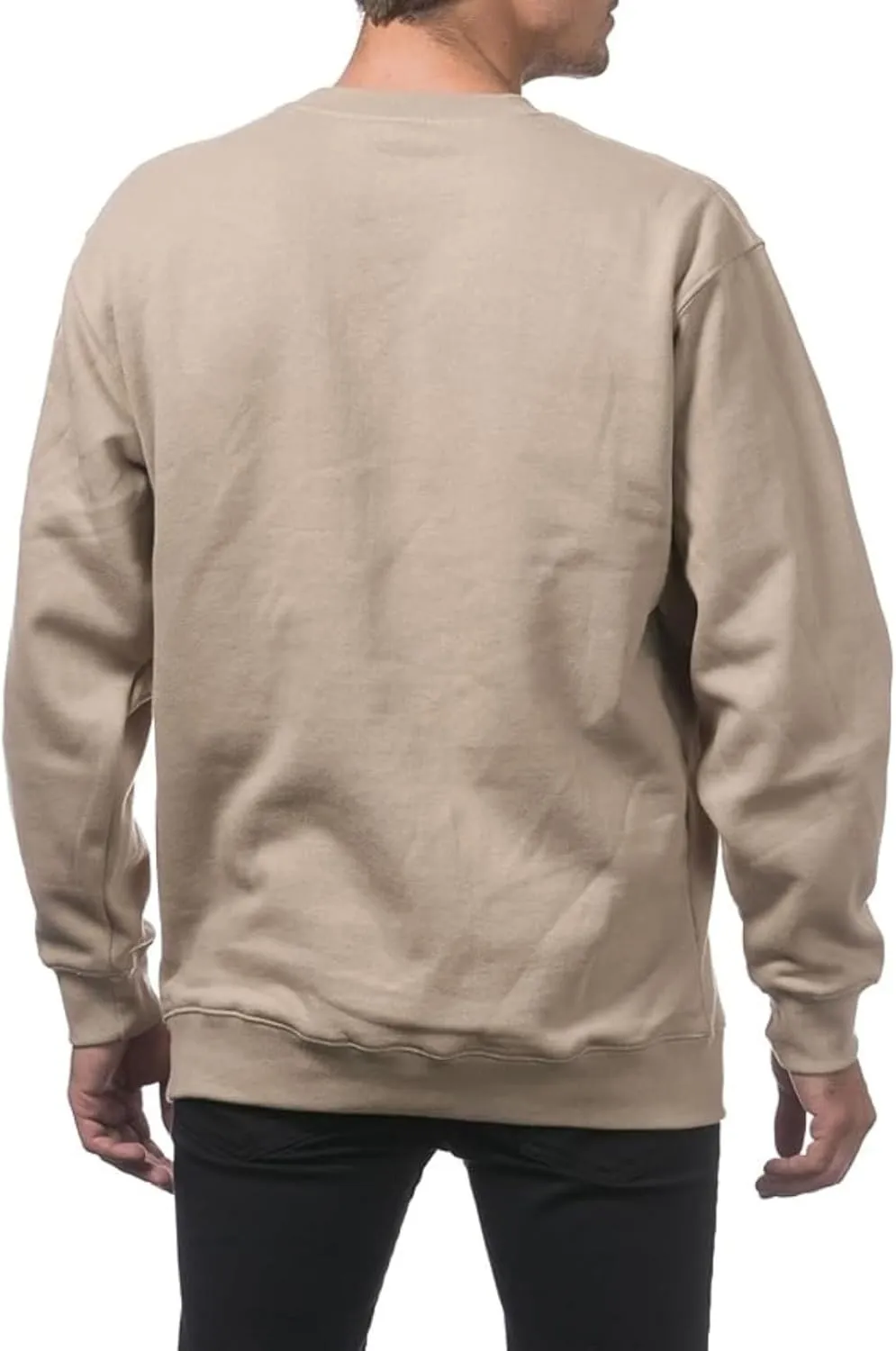 Men's Crewneck Sweatshirt Plain Sweatshirts Athletic Workout Sweat Shirts Soft Long Sleeve Pullover Shirt