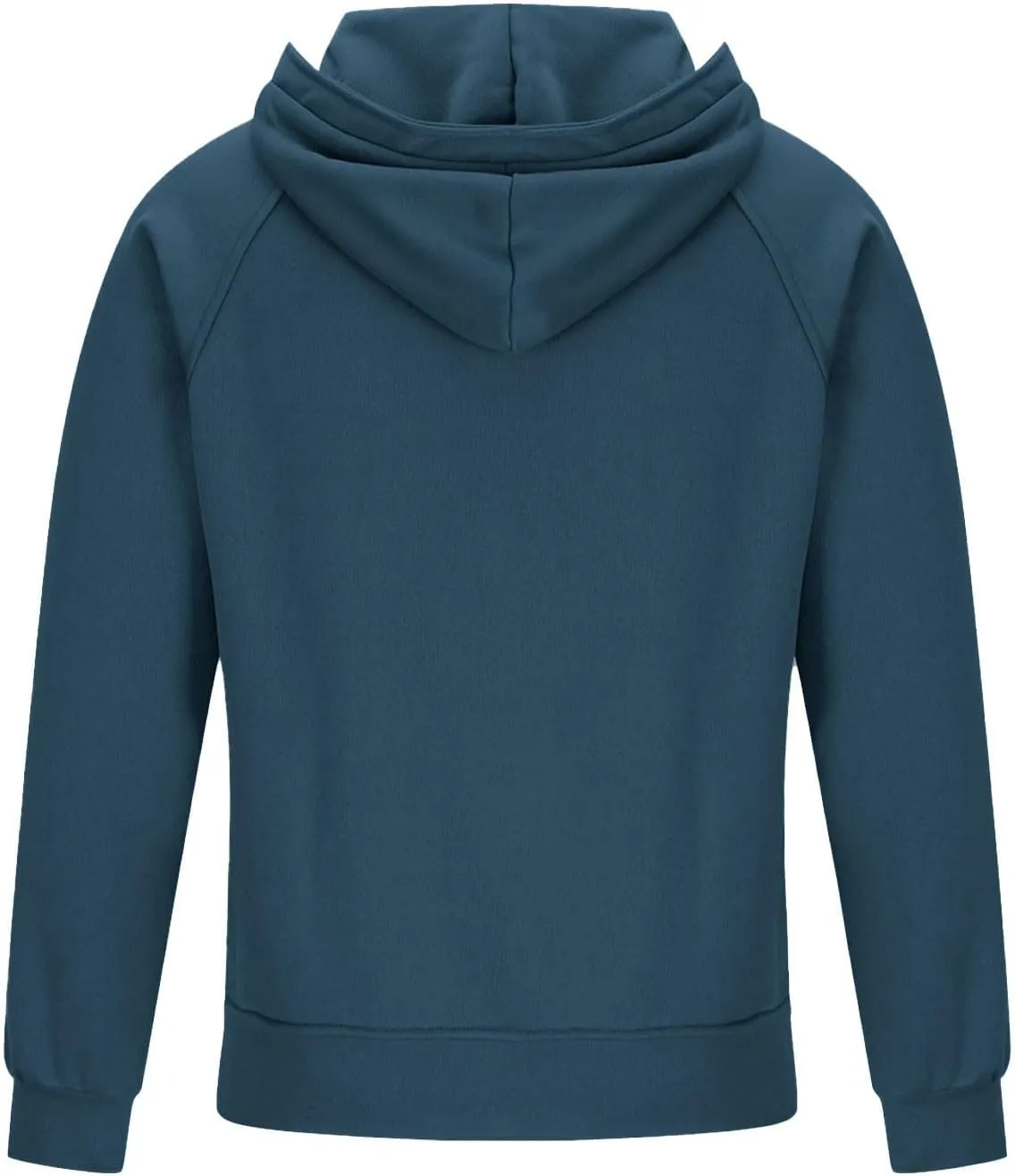 Men's Full-Zip Hoodie with Multiple Pockets, Soft Fleece, Adjustable Drawstring Hood, Casual Wear