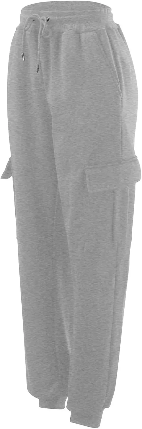Men's Hiking Cargo Pants Relaxed Fit Trousers Drawstring Elastic Waist Joggers Sports Athletic Trousers with Pocket