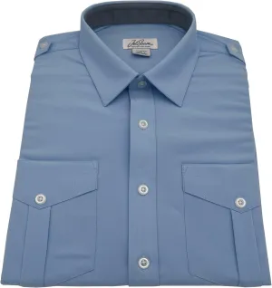 Men's Modern Cut White Label Short Sleeve Pilot Shirt