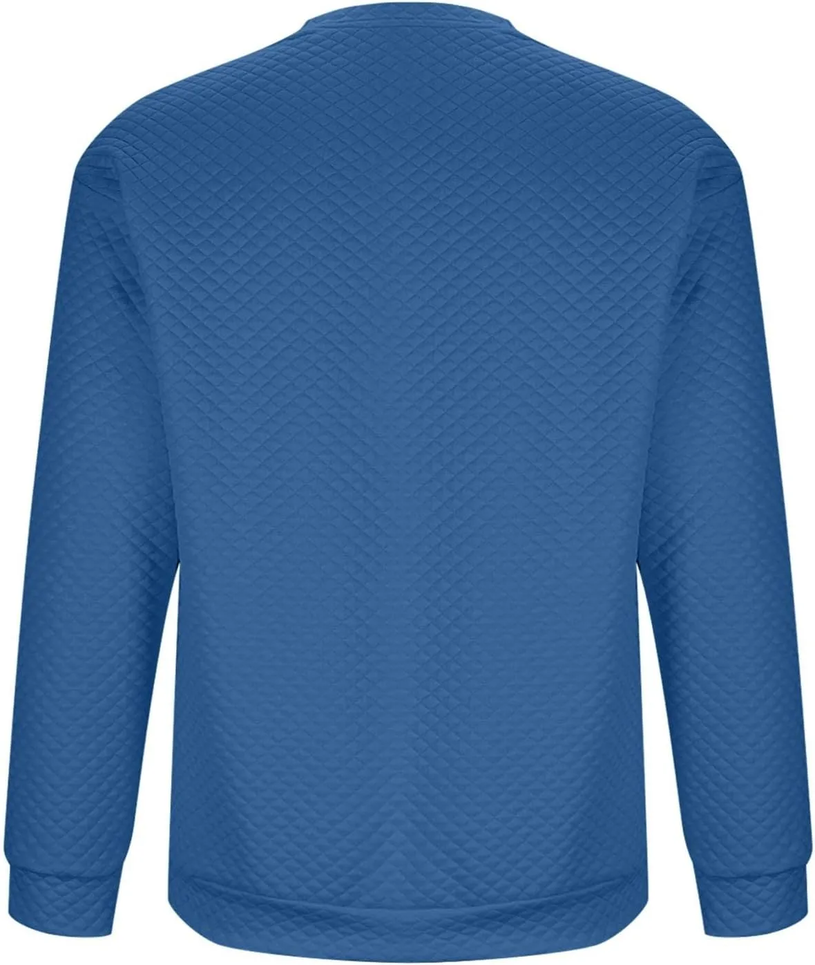 Men's Plain Sweatshirts Soft Long Sleeve Crewneck Sweatshirt Lightweigt Sweat Shirt Texture Pullover Shirt Tops