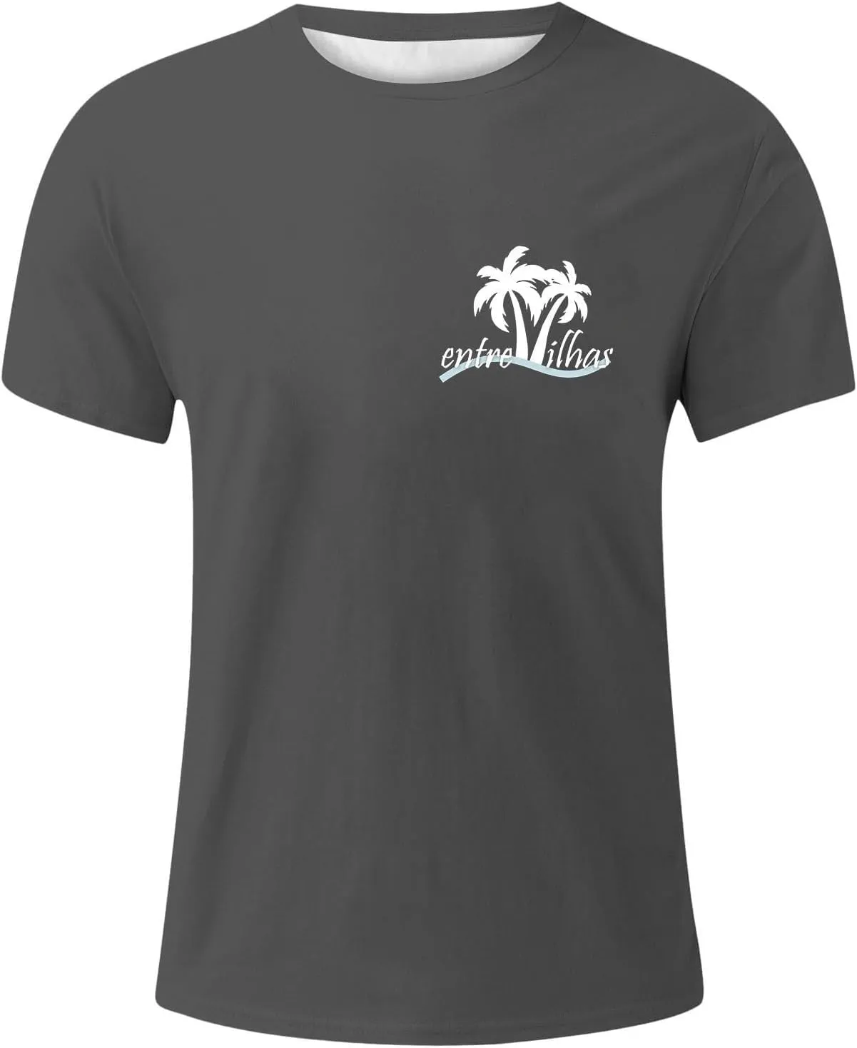 Mens Resort Wear 2025 Graphic T-Shirts Summer Palm Tree Printed Tshirt Short Sleeve Casual Loose Fit Crew Neck Tee Tops