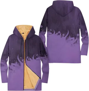 Mens Sherpa Lined Hoodie Full-Zip Casual Warm Sweatshirt Fleece Thick Thermal Hoodies
