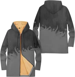 Mens Sherpa Lined Hoodie Full-Zip Casual Warm Sweatshirt Fleece Thick Thermal Hoodies