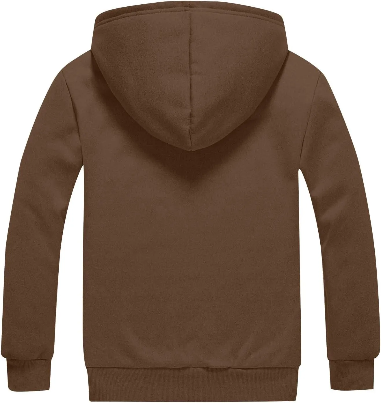 Mens Sherpa Lined Hoodie Zip Up Fleece Thermal Hoodies Casual Winter Heavyweight Sweatshirt