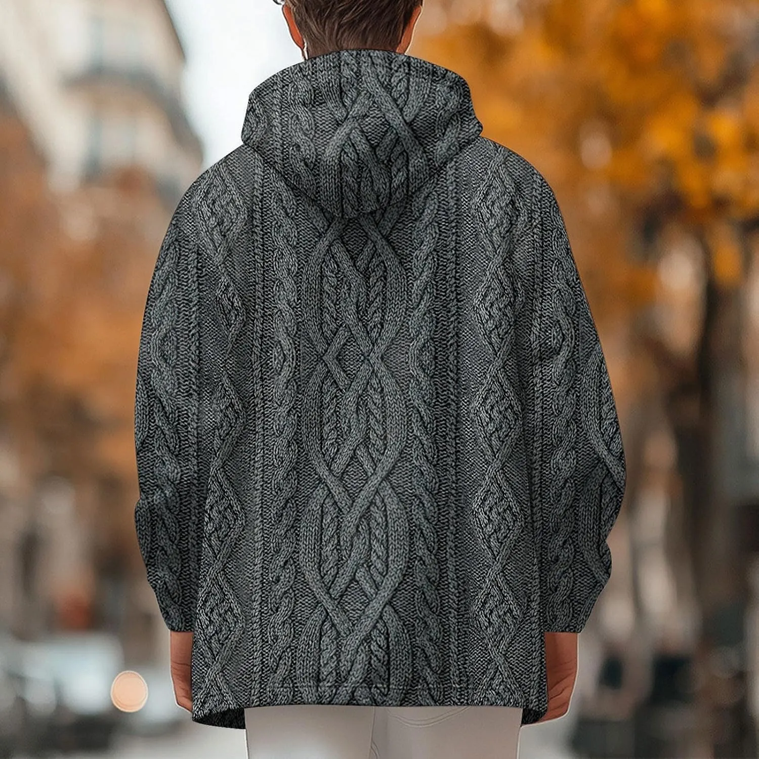 Mens Sherpa Lined Hoodie Zip Up Heavyweight Thermal Hoodies Casual Winter Fleece Hooded