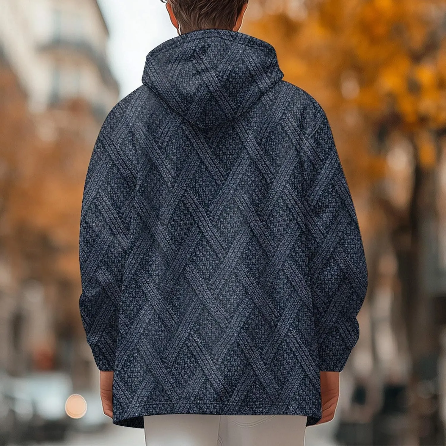 Mens Sherpa Lined Hoodie Zip Up Heavyweight Thermal Hoodies Casual Winter Fleece Hooded