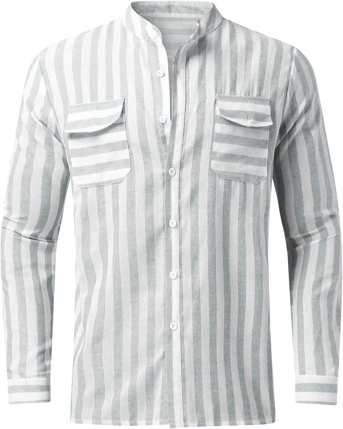 Mens Shirts Men's Casual Fashion Long Sleeve Dress Shirt Button Down Shirts Regular-Fit Slim-fit Work Shirt