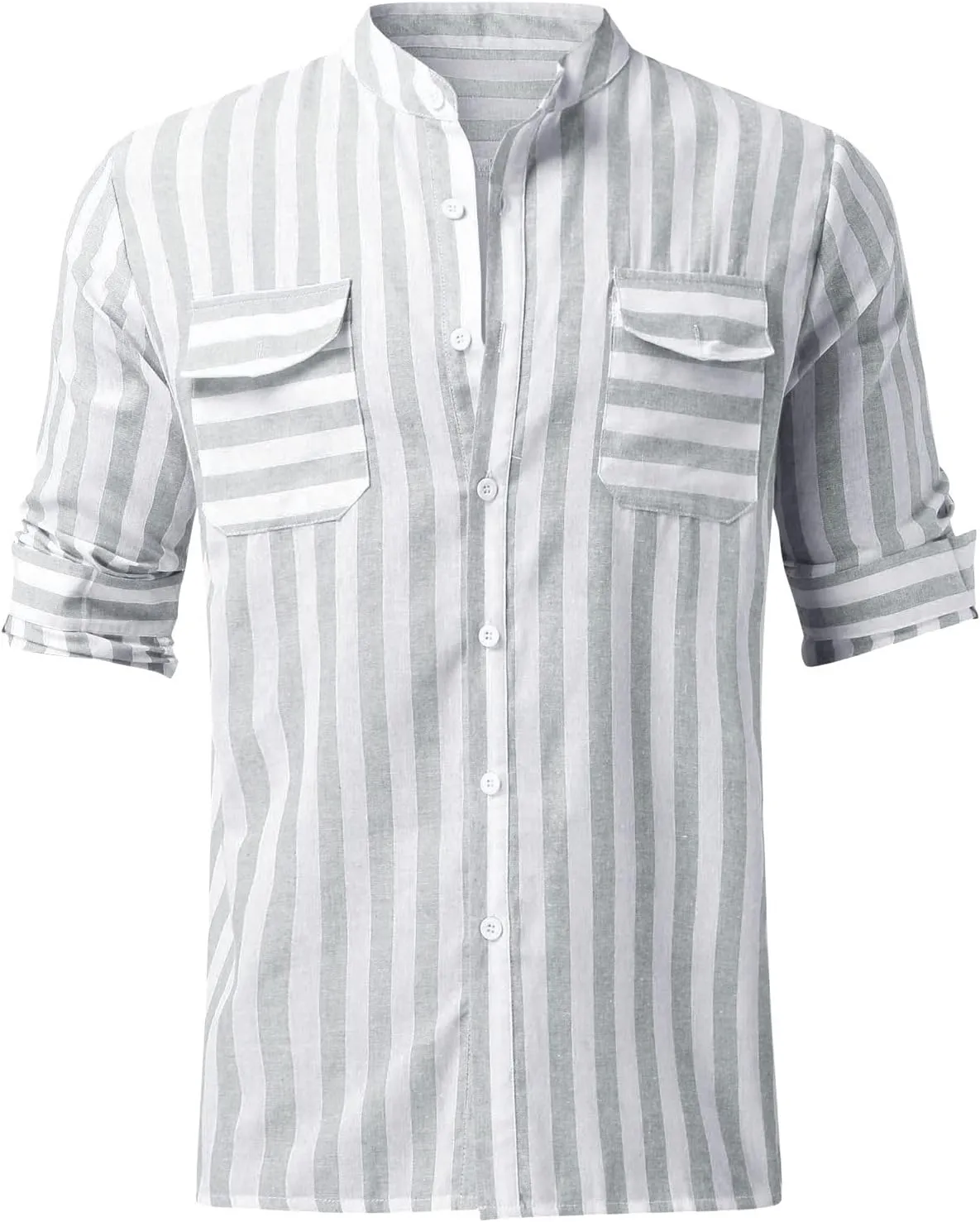 Mens Shirts Men's Casual Fashion Long Sleeve Dress Shirt Button Down Shirts Regular-Fit Slim-fit Work Shirt