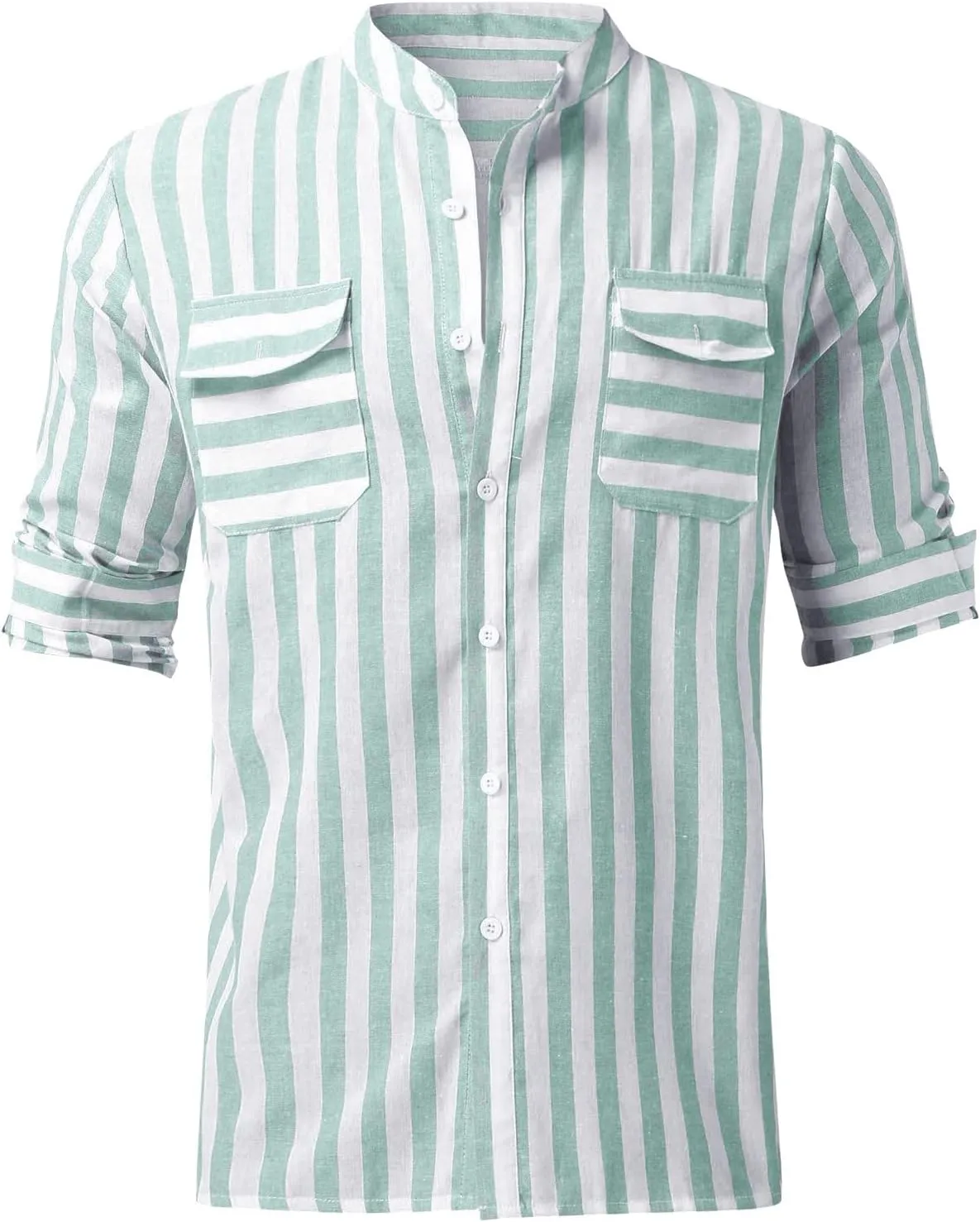 Mens Shirts Men's Casual Fashion Long Sleeve Dress Shirt Button Down Shirts Regular-Fit Slim-fit Work Shirt
