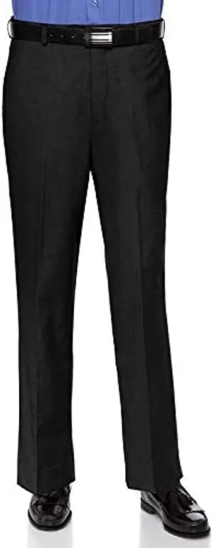 Mens Slim fit Dress Pants Flat-Front - Modern Formal Business Wrinkle Free No Iron