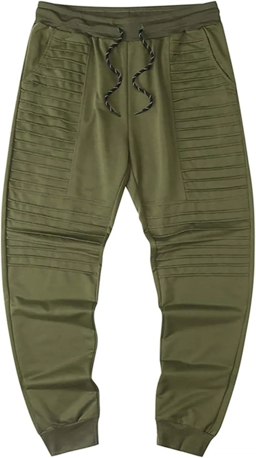Men's Slim Joggers Workout Pants for Gym Running and Bodybuilding Athletic Bottom Sweatpants for Jogging, Running
