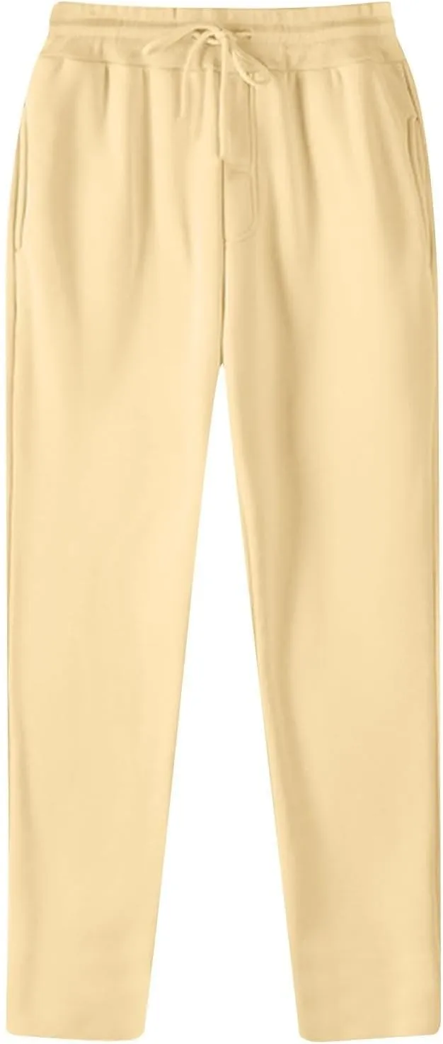 Men's Sweatpants Drawstring Joggers with Pockets Casual Lounge Trousers Yoga Pants Athletic Sweatpants for Men