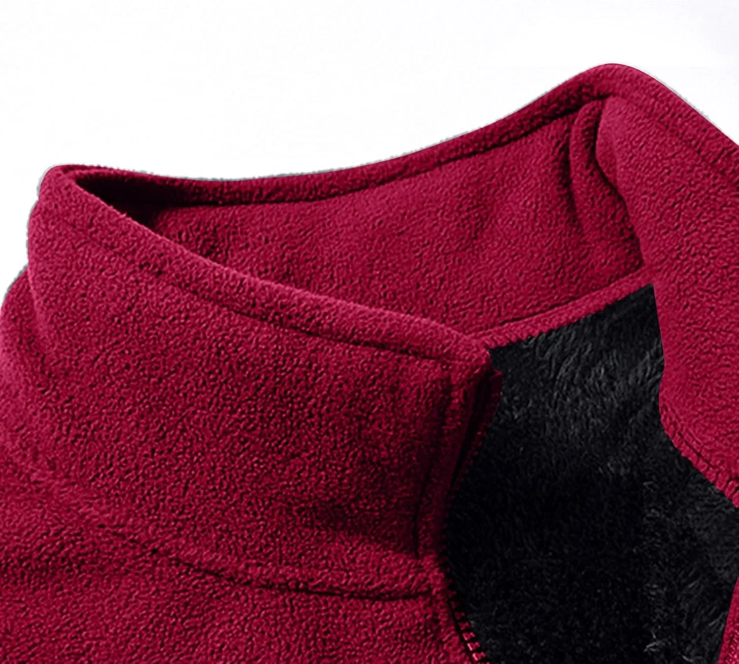 Mens Warm Fleece Lined Jackets Plus Size Full-Zip Thick Jacket Outdoor Thermal Winter Polar Sherpa Coats with Pockets