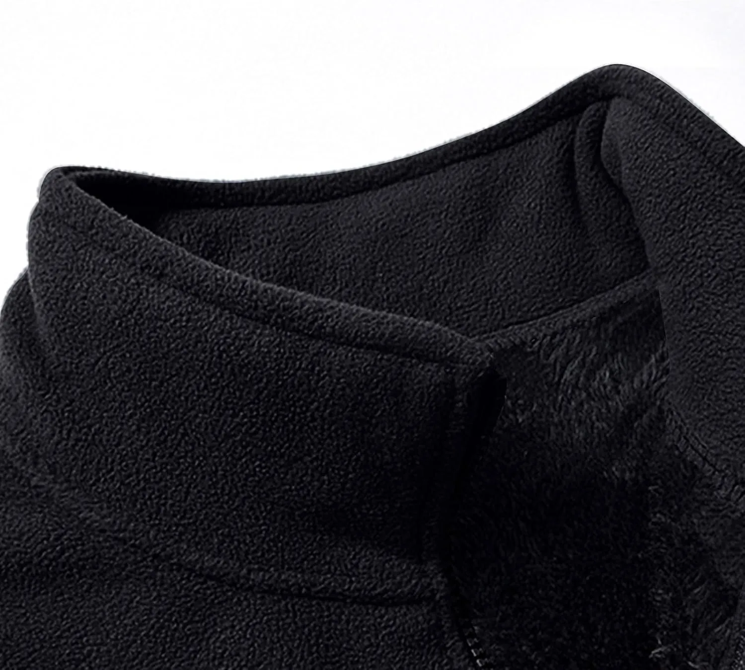Mens Warm Fleece Lined Jackets Plus Size Full-Zip Thick Jacket Outdoor Thermal Winter Polar Sherpa Coats with Pockets