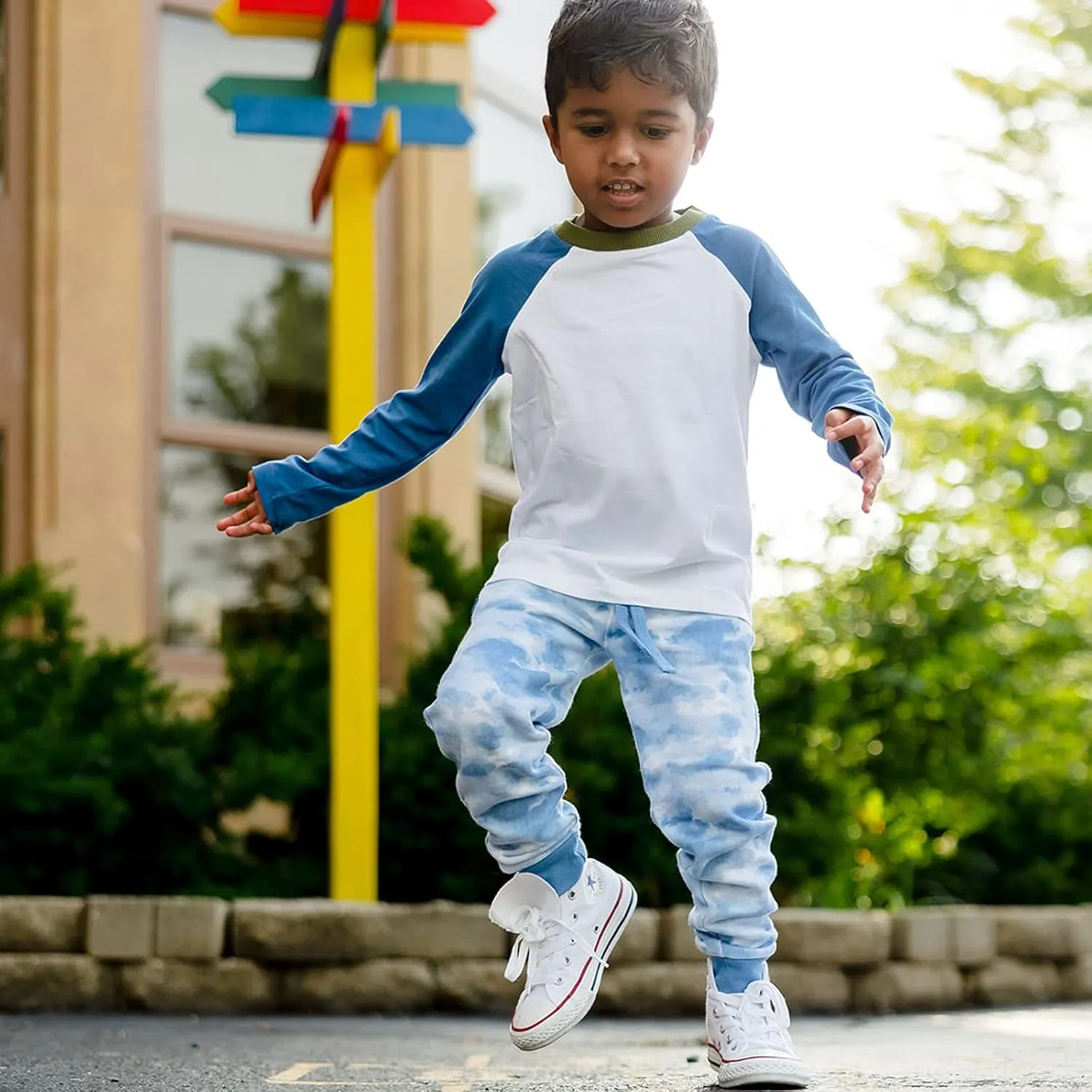 Mightly Boys and Girls' Sweatpants Joggers | Organic Cotton Joggers with Side Zipper Pocket - Soft & Comfortable Joggers