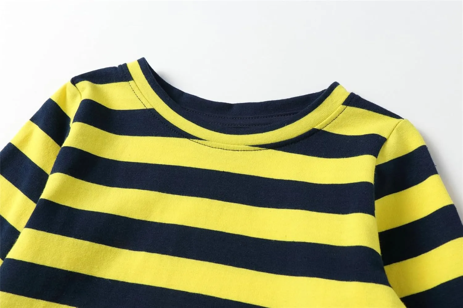 Mud Kingdom Boys Striped T-Shirts Long Sleeve Crewneck Tee for Boys Casual