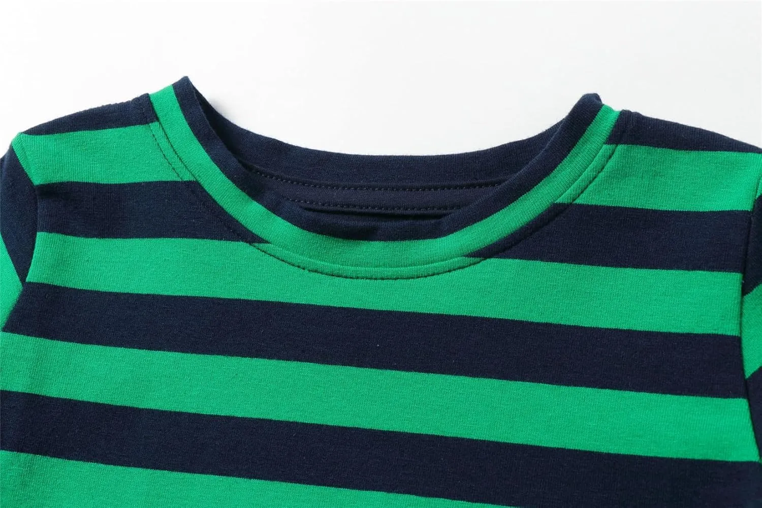 Mud Kingdom Boys Striped T-Shirts Long Sleeve Crewneck Tee for Boys Casual