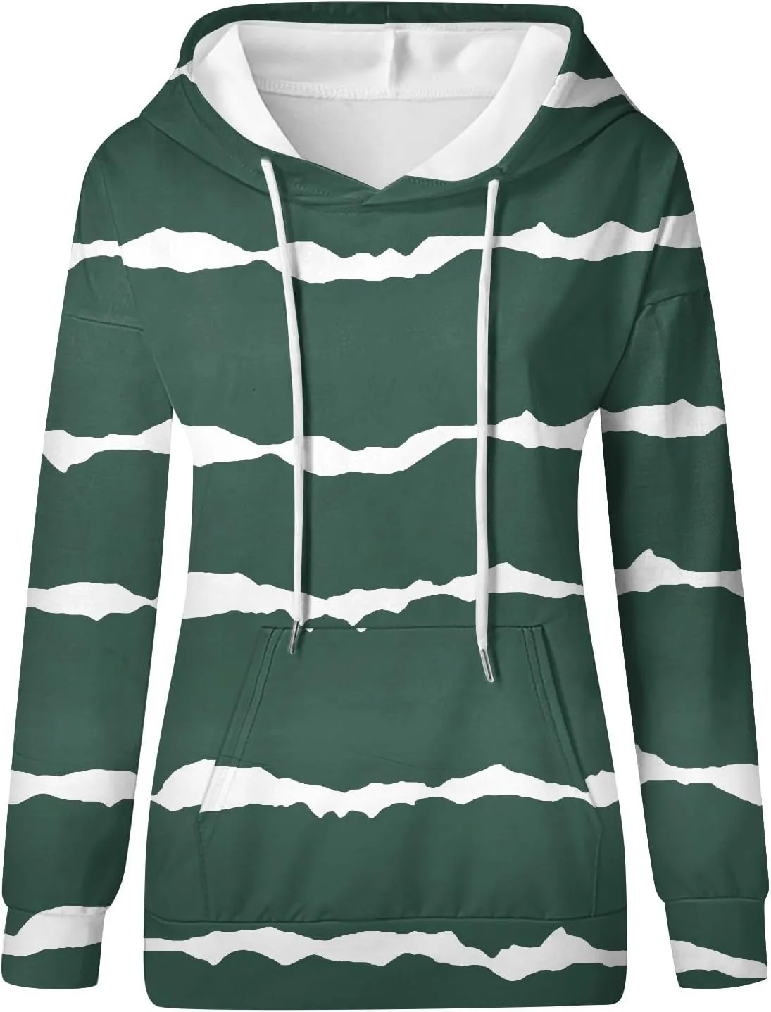 Oversized Hoodies for Women 2024 Fall Loose Fit Round Neck Casual Printed Sweatshirts with Pocket Pull Over Outfit