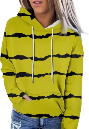 Oversized Hoodies for Women 2024 Fall Loose Fit Round Neck Casual Printed Sweatshirts with Pocket Pull Over Outfit