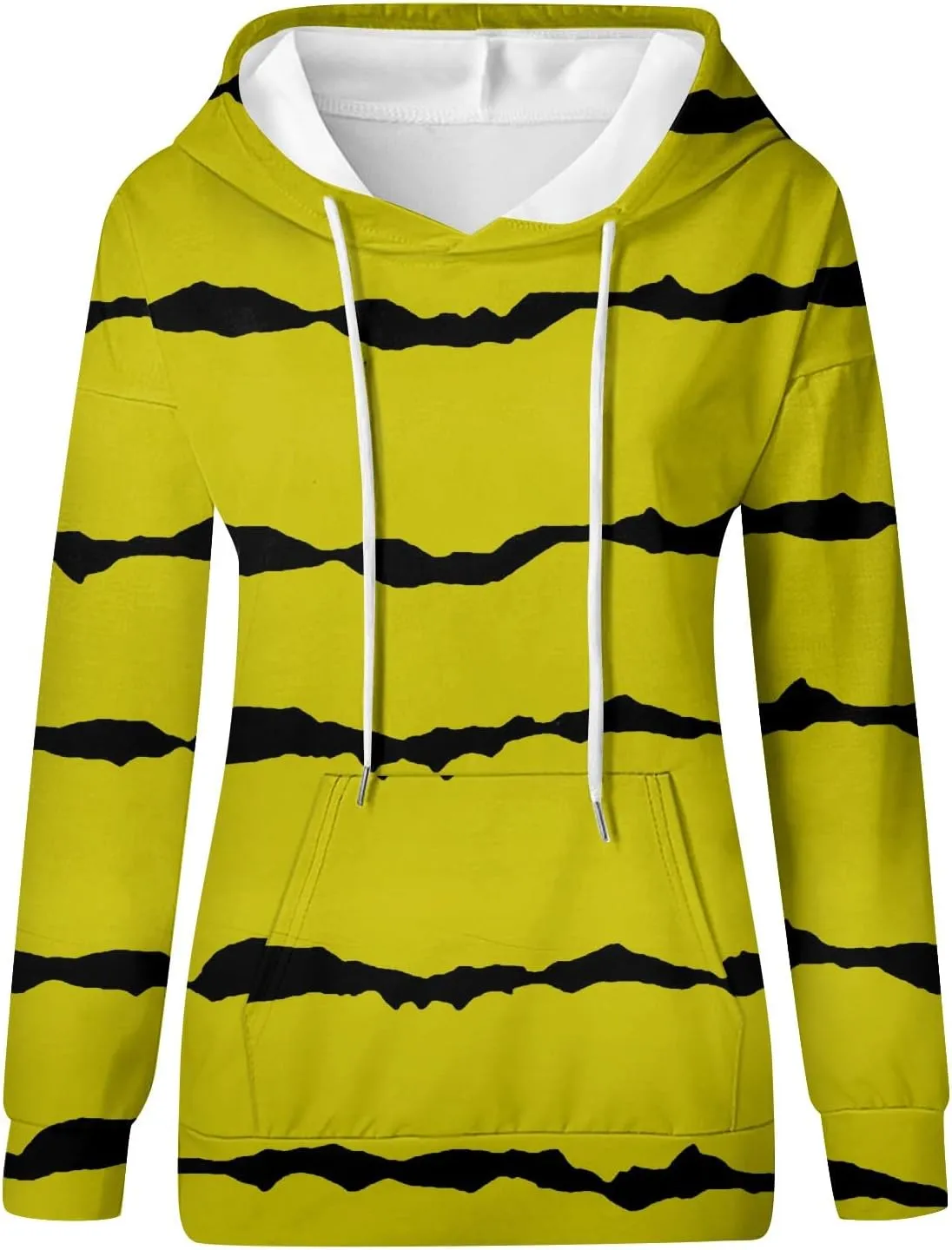 Oversized Hoodies for Women 2024 Fall Loose Fit Round Neck Casual Printed Sweatshirts with Pocket Pull Over Outfit