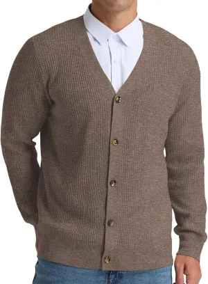 RQP Men's Cardigan Sweaters Long Sleeve V-Neck Sweaters Slim Fit Casual Buttons Down Knitted Sweaters