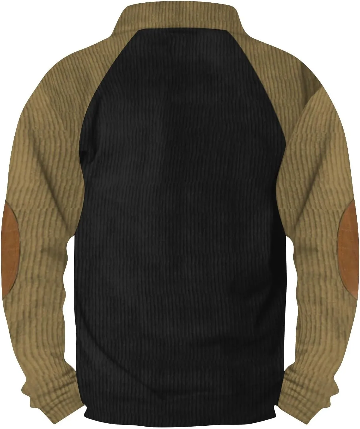 RTRDE Men's Long Sleeve Henley Sweatshirt Corduroy Pullover Sweatshirt Thermal Slim Fit Button Sweatshirts Casual, S-3XL