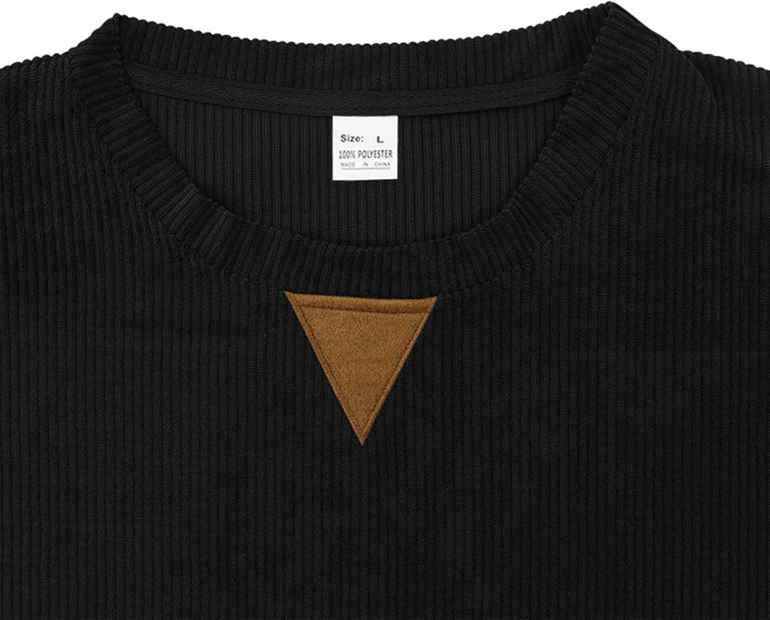 RTRDE Men's Sweatshirts Crewneck Corduroy Pullover Sweatshirt Crewnecks Long Sleeve Casual Sweatshirts, S-3XL