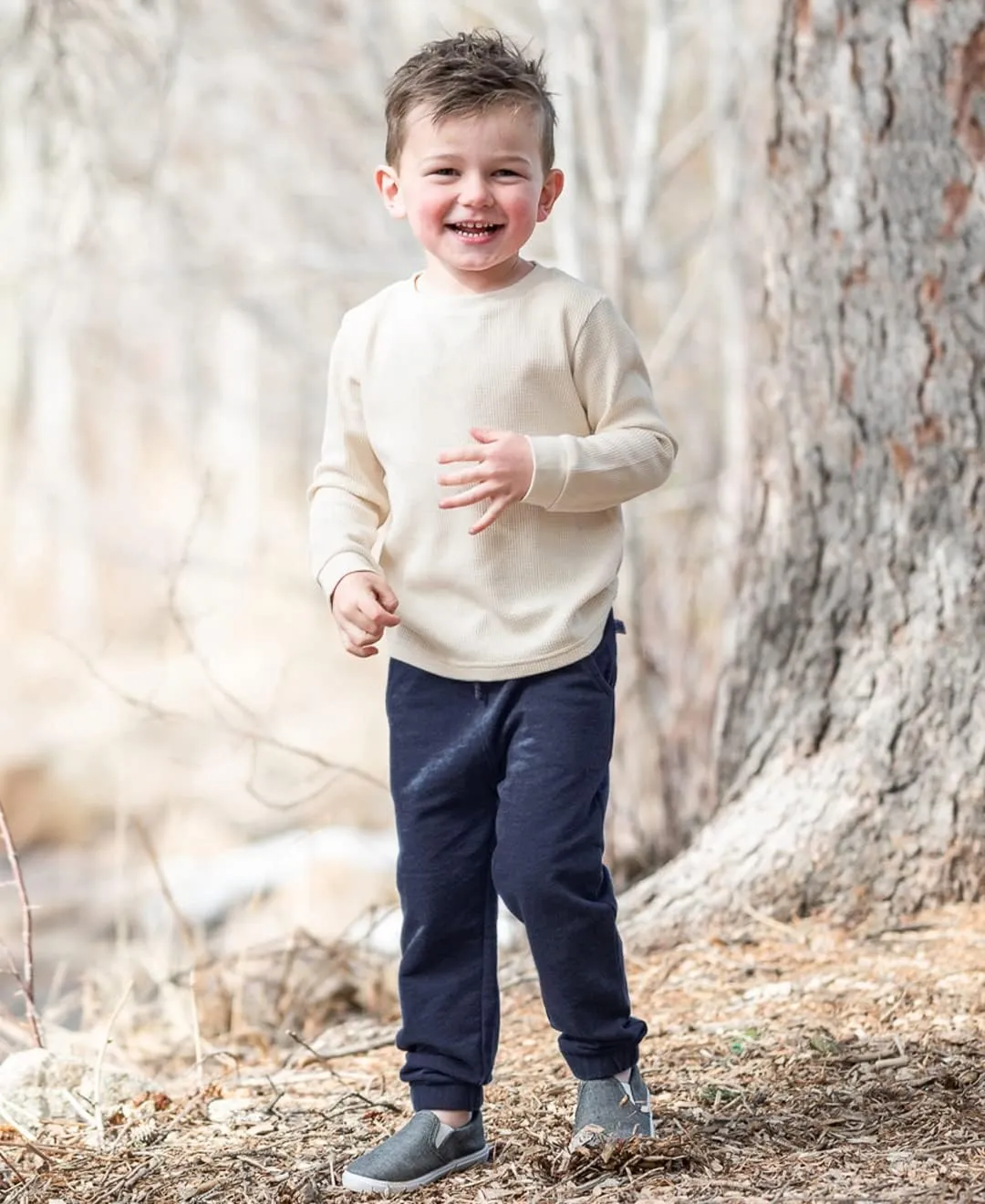 RUGGEDBUTTS® Baby/Toddler Boys Drawstring Joggers Tapered Ankle Pull-On Pants