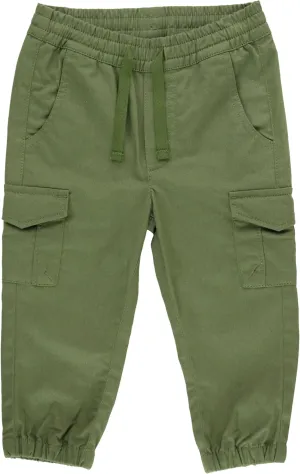 RUGGEDBUTTS® Baby/Toddler Boys Drawstring Joggers Tapered Ankle Pull-On Pants