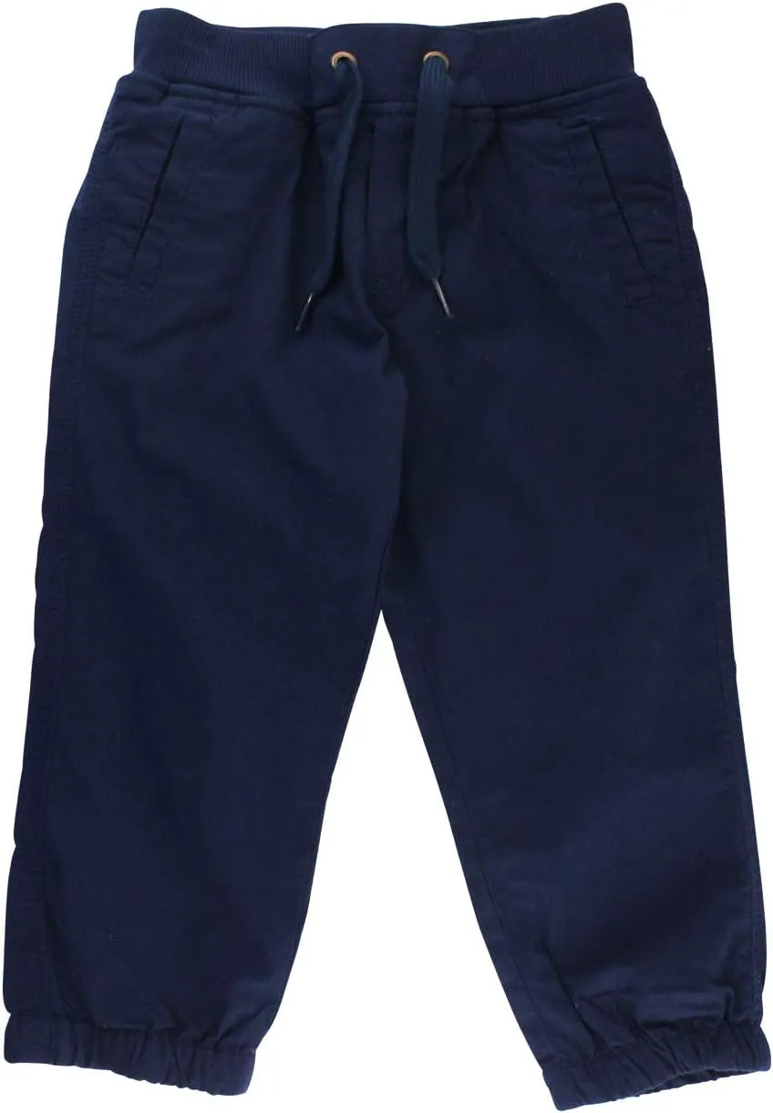 RUGGEDBUTTS® Baby/Toddler Boys Drawstring Joggers Tapered Ankle Pull-On Pants