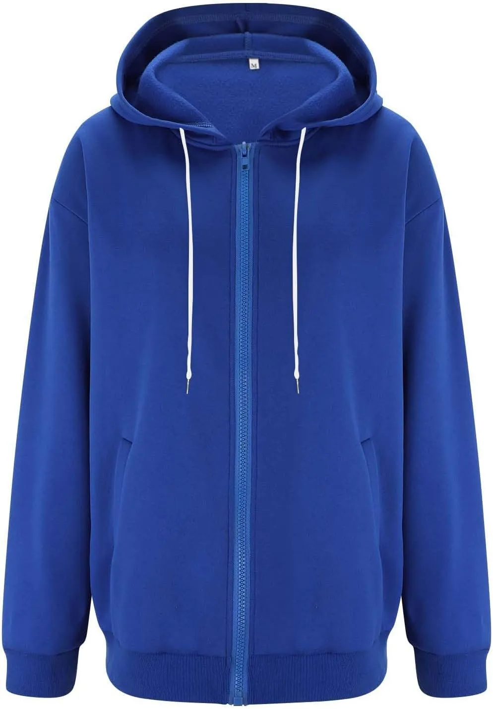 slqdgmryz Zip Up Hoodie Women Drawstring Oversized Sweatshirt Zipped Cute Hoodies Y2k Workout Fleece Jacket with Pockets