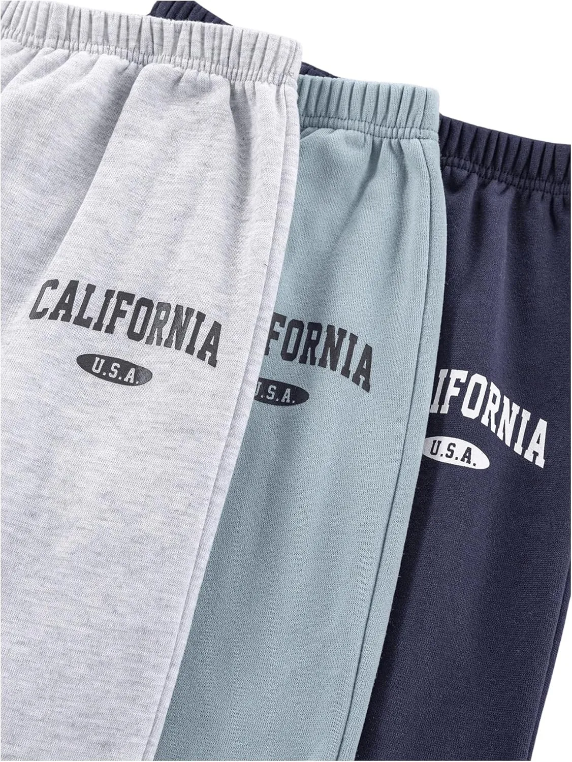 SOLY HUX Boy's 3 Piece Letter Print Graphic Sweatpants Elastic Waist Joggers Pants
