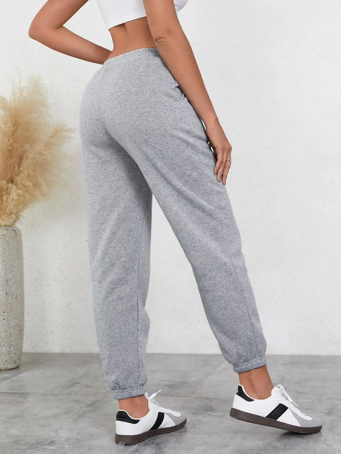 SOLY HUX Women's Drawstring Sweatpants Graphic Star Print Elastic Waist Joggers Pants with Pockets
